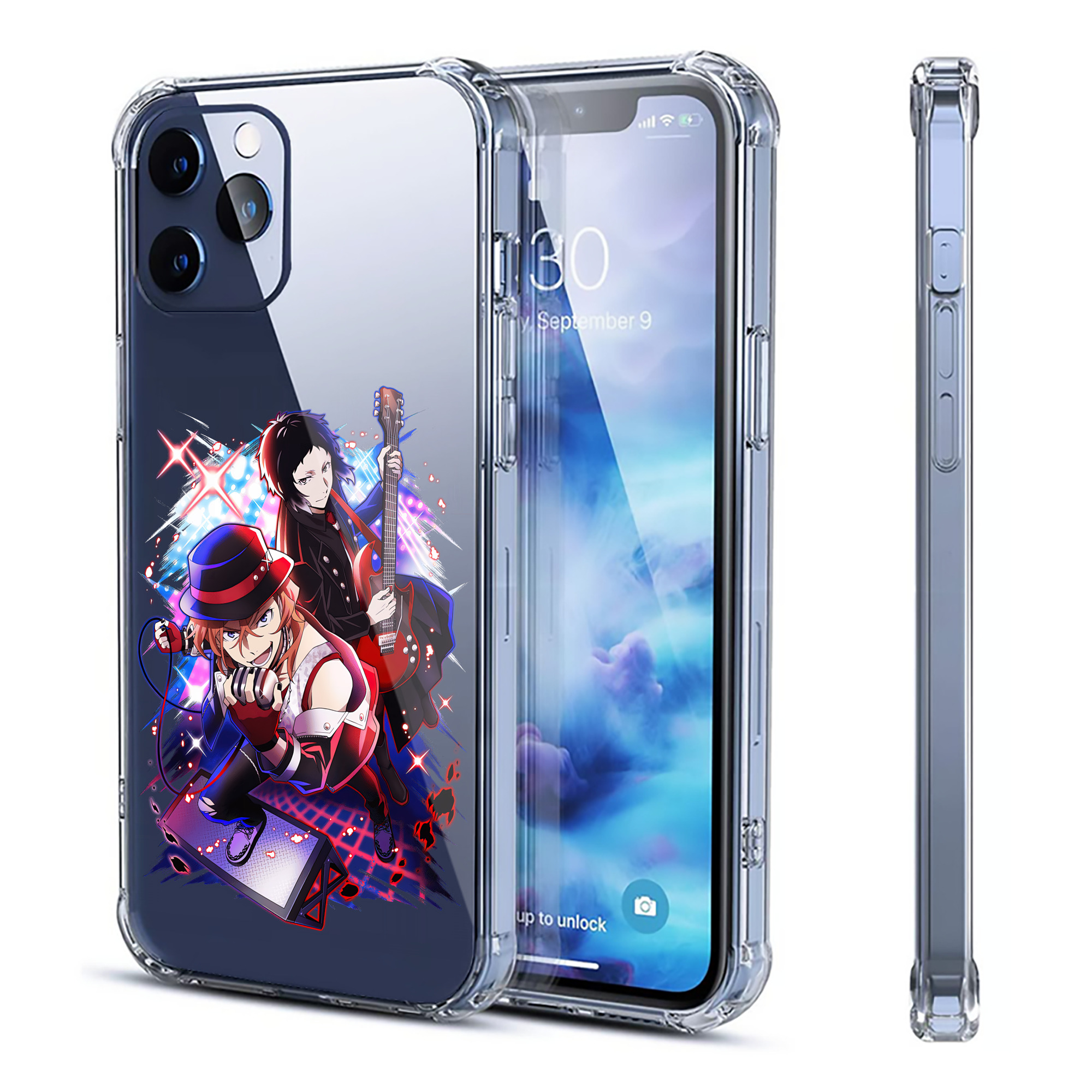 （画像用） 文豪ストレイドッグス Bungo Stray Dogs 【iPhone 12シリーズ対応】透明スマホケース（クリアソフトケース）